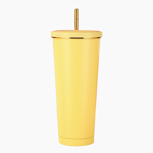 Luxurious 750ml Cups with Gold-Rimmed Lid | Stylish & Sophisticated Drinkware