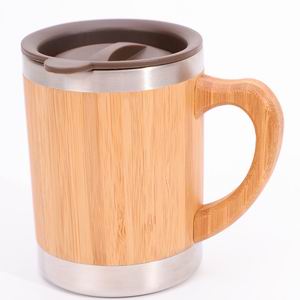 Eco-Friendly 300ml Bamboo Mug with Lid | Sustainable & Stylish Coffee Cup