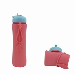 600ml Silicone Collapsible Water Bottle – Lightweight & Compact Travel Hydration