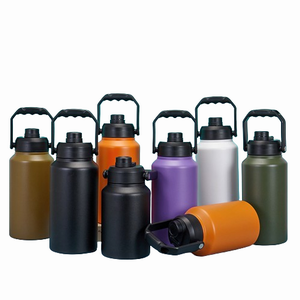 2000ml Outdoor Stainless Steel Water Bottle with Handle - Keep Drinks Cold or Hot for Hours