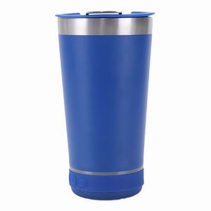 480ml 304 Stainless Steel Car Beer Cup with Waterproof Bluetooth Speaker and Bottle Opener