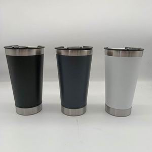 20oz Stainless Steel Tumbler with Built-In Bottle Opener Lid - Double-Wall Insulated Travel Mug