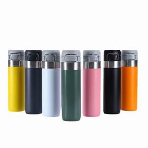 800ml Stainless Steel Vacuum Insulated Tumbler with Flip Lid and Handle, Portable Travel Mug